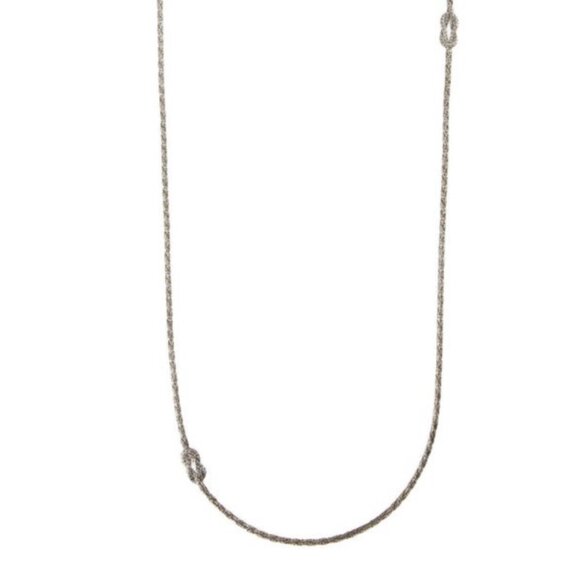 JOHN HARDY STERLING SILVER 925 LOVE KNOT STATION NECKLACE - Picture 2 of 9